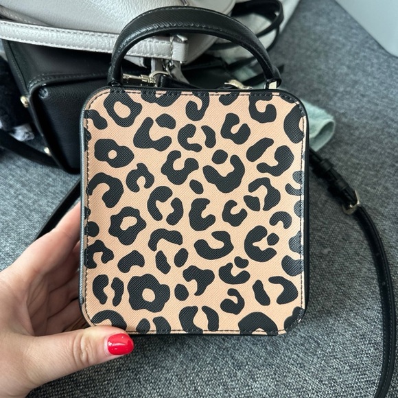 Kate Spade Black and Tan Leopard Print Crossbody Bag - Picture 2 of 4